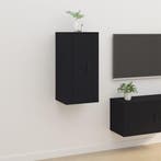 vidaXL Tv-wandmeubel 40x34,5x80 cm zwart, Huis en Inrichting, Kasten |Televisiemeubels, Verzenden, Nieuw