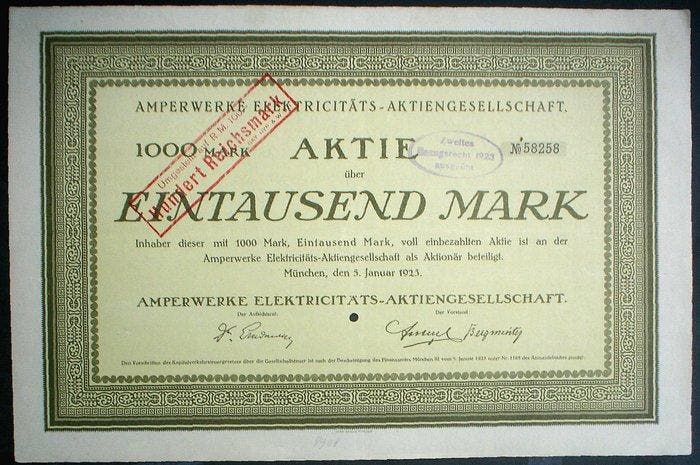 Duitsland. 20 x German Stocks + Bonds, Antiek en Kunst, Antiek | Speelgoed