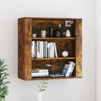 vidaXL Wandkast 80x33x80 cm bewerkt hout gerookt, Verzenden, Nieuw