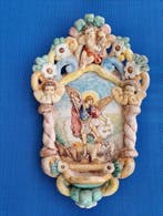 Barok Wijwatervat - Ceramica Salernitana - 20e eeuw -