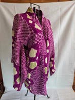 Vintage Japanse Shibori-haori met een levendige paarse