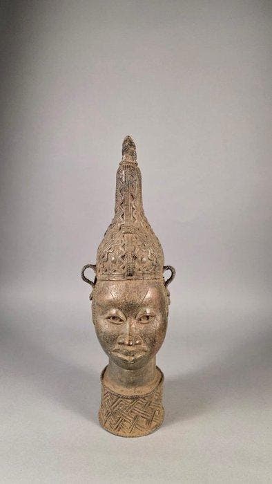Bronzen hoofd - Ife - Benin-Nigeria, Antiek en Kunst, Kunst | Niet-Westerse kunst