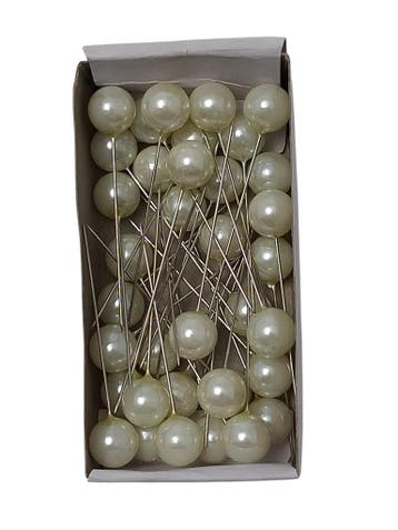Parelspelden Push pin Ivory 12 mm Set 36, Nieuw