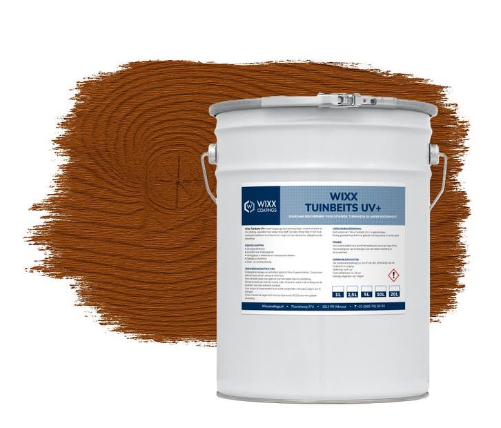 Wixx Tuinbeits UV+ Donker Eiken 1L, Bricolage & Construction, Peinture, Vernis & Laque, Envoi