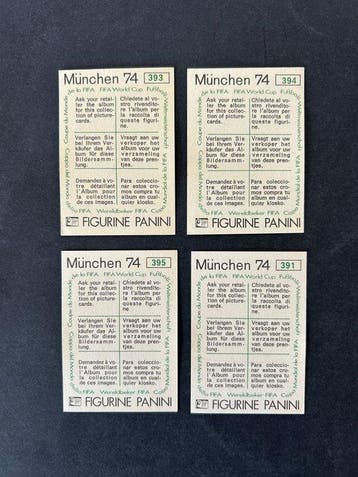 1974 Panini World Cup Munchen 74 Osterreich - 4 Sticker -, Collections