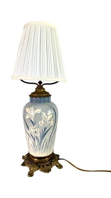 Lampe - Faïence, Verre, Bronze, Antiek en Kunst