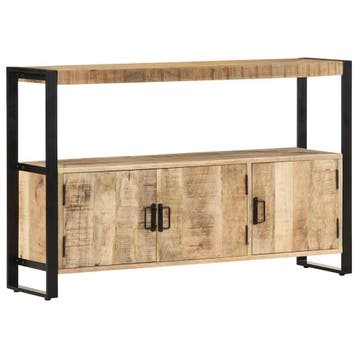 vidaXL Bijzetkast 120x30x75 cm massief mangohout, Verzenden