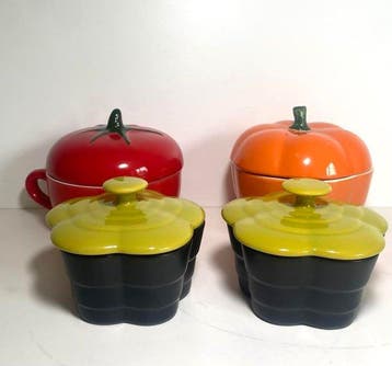 Style Le Creuset - Cocotte (4) - Céramique, Émail