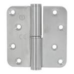 Kogelstift Paumelle DIN rechts afgerond 89x89x3 rvs, Nieuw