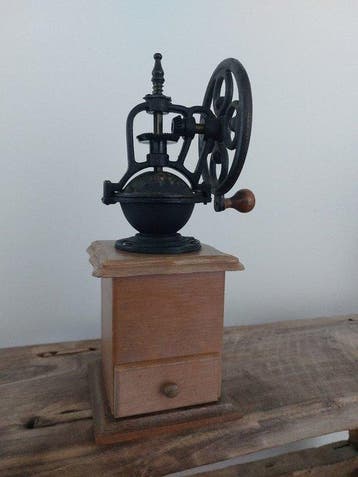 Moulin à café - Bois, Métal - Moulin à café manuel, Antiek en Kunst