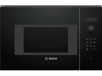 Bosch -  Magnetron 800 W Inhoud 20 L - Zwart, Elektronische apparatuur, Microgolfovens, Microgolfoven, Verzenden, Nieuw, Inbouw