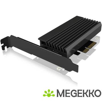 ICY BOX IB-PCI214M2-HSL PCIe M2. kaart met heatsink, Verzenden, Nieuw
