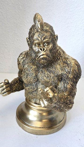 Art House - Figuur - XL***F*CK YOU GORILLA ***-27 cm antiek