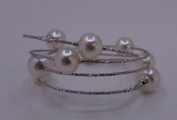 Armband - 18 karaat Witgoud, 9x11 mm Australische South