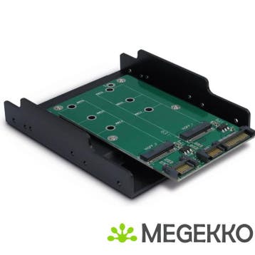 Inter-Tech KT005B 2x M.2 SATA-->2xSATA, Verzenden, Nieuw