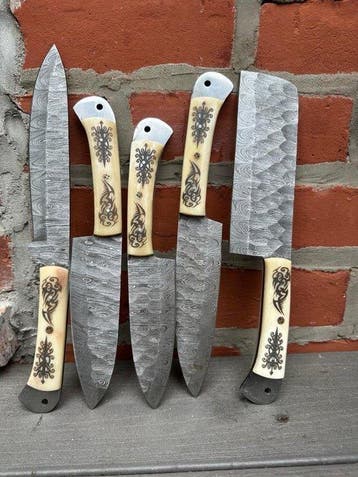 handmade - Keukenmes - Kitchen knife set - chefmes -