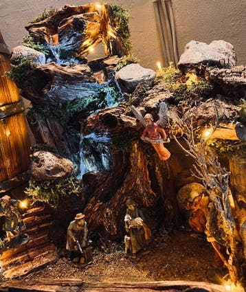Kerststal - Hout