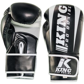 King Pro Boxing KPB/REVO 1 Bokshandschoenen Zwart Wit, Sports & Fitness, Verzenden