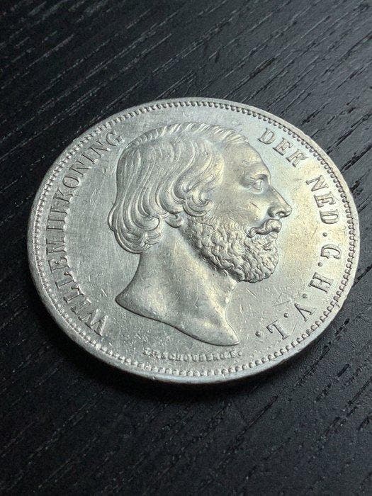Nederland. Willem III. 2 1/2 Gulden 1851 (Zonder, Postzegels en Munten, Munten | Nederland