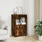 vidaXL Rolkast 55x40x91 cm bewerkt hout gerookt eikenkleurig, Huis en Inrichting, Kasten | Dressoirs, Verzenden, Nieuw