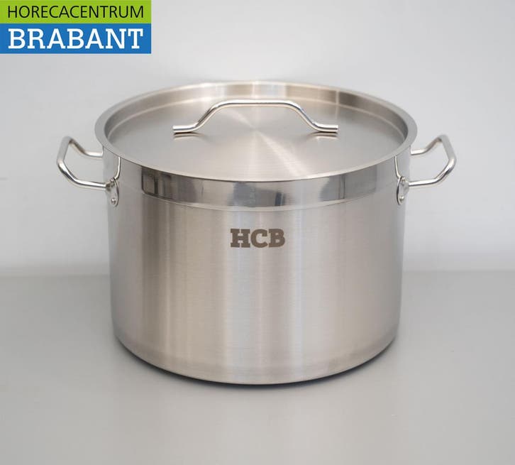 RVS HCB Soeppan Kookpan Pan Inductie 30 x 20 cm 14 liter, Zakelijke goederen, Horeca | Keukenapparatuur, Ophalen of Verzenden