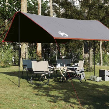vidaXL Kampeerluifel waterdicht 430x380x210 cm grijs en, Verzenden