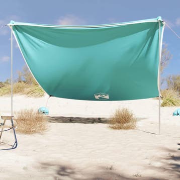 vidaXL Strandluifel met zandankers 304x300 cm groen, Verzenden, Nieuw