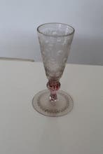Verre à vin - Verre gravé - Bohème -18 ème siècle