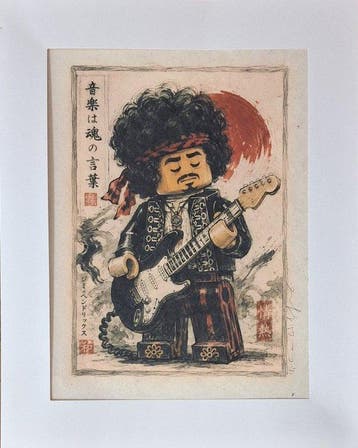 Emma Wildfang - JImi Hendrix - Lego inspired Series -Anime, Nieuw