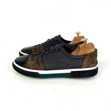 Prada Sneaker Low-top Black Grey 4E 3058 UK 6.5 - Sneakers -, Nieuw