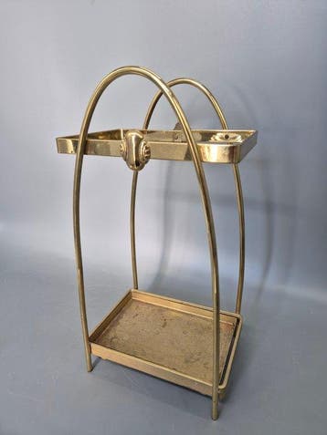 Vintage Messing Schirmständer – Elegantes Design Mid Century, Nieuw