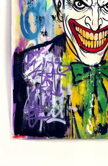 LACRISS (1990) - The Joker - Gotham Chaos - DC Comic, Antiek en Kunst, Kunst | Schilderijen | Modern