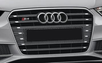 Grill geschikt voor Audi S4 (B8) platinumgrau, incl, S4-Logo, Verzenden, Nieuw, Audi