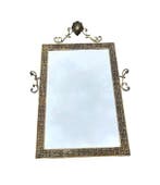 Wandspiegel - Glas, Brons - Vintage spiegel met bronzen