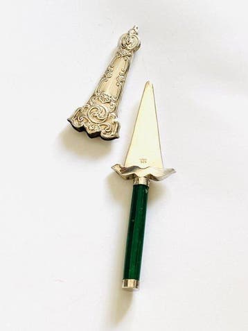 AR 1056 - Briefopener - .925 zilver, nefriet