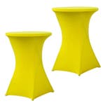 Set Van 2 Stuks! Geel 80 CM Alora Tafelrok Voor Statafel -, Nieuw, Alora