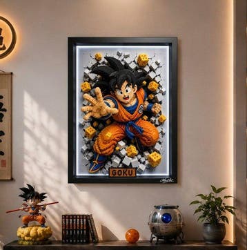 Lego Merchandise - Art - “Goku – Brick Heroes Unleashed” -