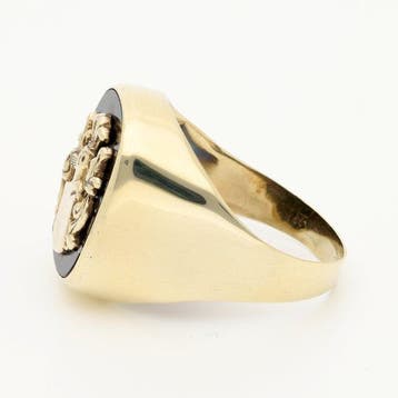 Zonder minimumprijs - Ring - 8 karaat Geel goud, Handtassen en Accessoires, Ringen, Nieuw