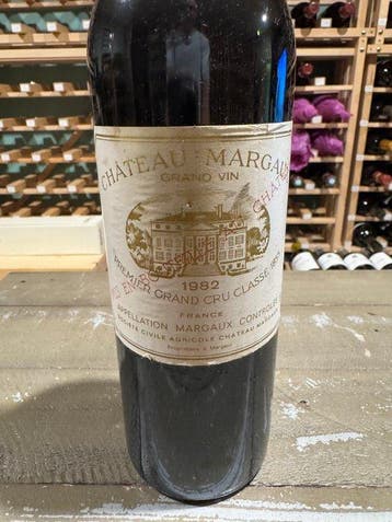 1982 Château Margaux - Margaux 1er Grand Cru Classé - 1 Fles, Collections, Vins