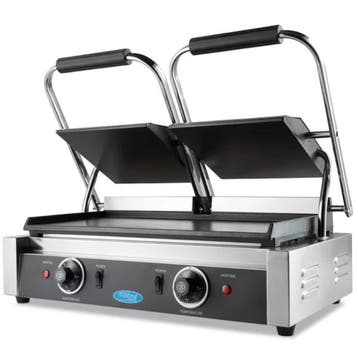 Contact-/Paninigrill | Dubbel | Glad Oppervlak (Gietijzer), Verzenden, Nieuw in verpakking