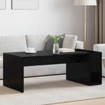 vidaXL Salontafel Zwart Eiken 101,5 x 50 x 37 cm Bewerkt, Huis en Inrichting, Tafels | Salontafels, Verzenden, Nieuw