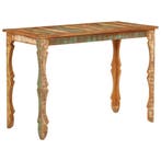 vidaXL Eettafel 110x52x76 cm gerecycled massief hout, Verzenden, Nieuw