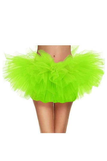 KIMU® Korte Tutu Lime Groen Tule Rokje L XL XXL Groene Petti, Ophalen of Verzenden
