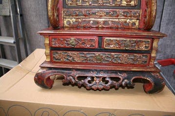 Peranakan Botekan vanité - Bois - Indonésie - fin du XIXe