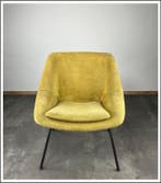 Walter Knoll - Herbert Hirche - Lounge stoel - Textiel,, Antiquités & Art