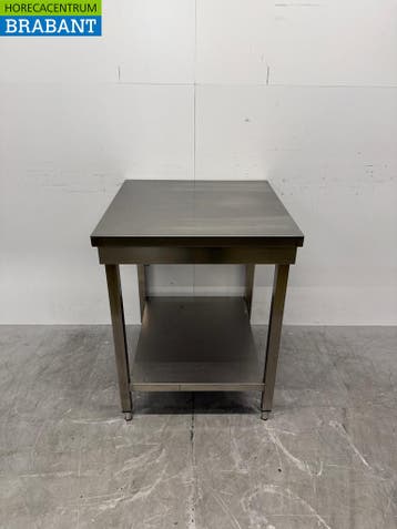 RVS Werktafel met onderschap 70 x 70 x 88 cm Horeca, Ophalen of Verzenden
