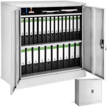 Archiefkast met 3 planken 90x40x90 cm - grijs, Verzenden, Nieuw