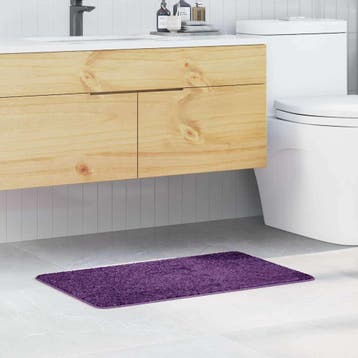 vidaXL Antislip Badmat Paars 50 x 80 cm PP, Verzenden