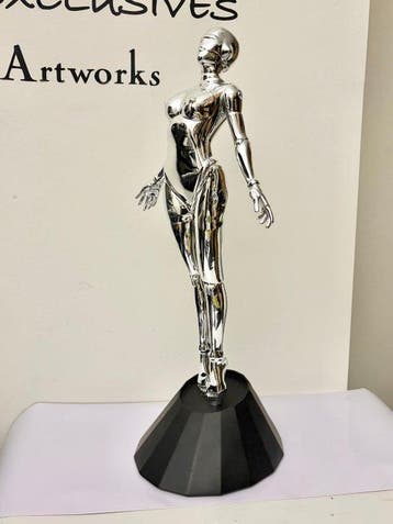 GF Exclusives - Chrome Female Robot Sculpture