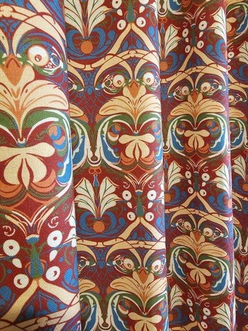 Tessuto William Morris Art Nouveau, Arts and Crafts -